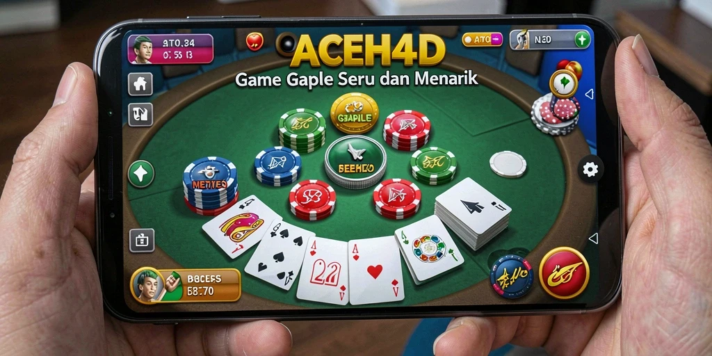 Tampilan gameplay Gaple yang menarik dan interaktif.