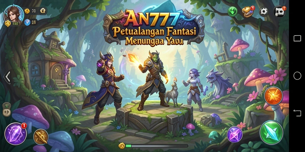Tampilan menakjubkan dari gameplay RPG di AN777.