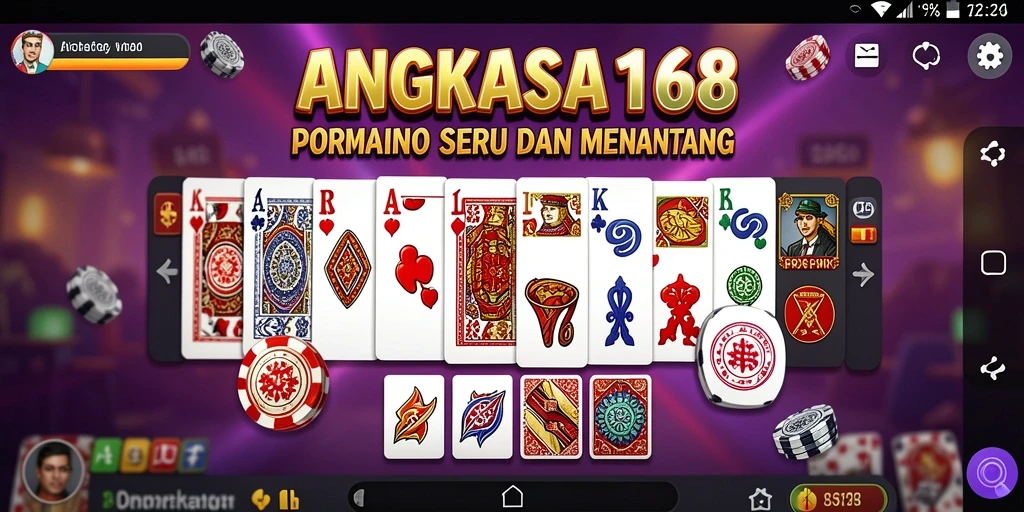 Tampilan gameplay menarik dari ANGKASA168 saat permainan Domino berlangsung.