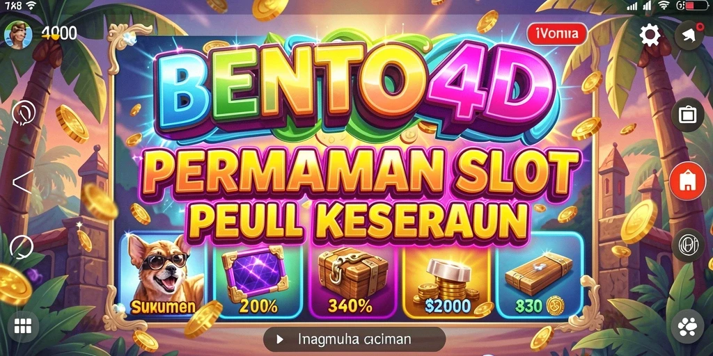 Screenshot BENTO4D menampilkan keseruan gameplay slot yang menegangkan.