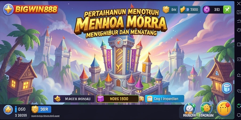 Tampilan gameplay seru dalam permainan Tower Defense BIGWIN88.