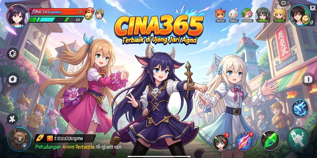 Tampilan screenshot utama CINA365 dengan gameplay Anime yang menakjubkan.