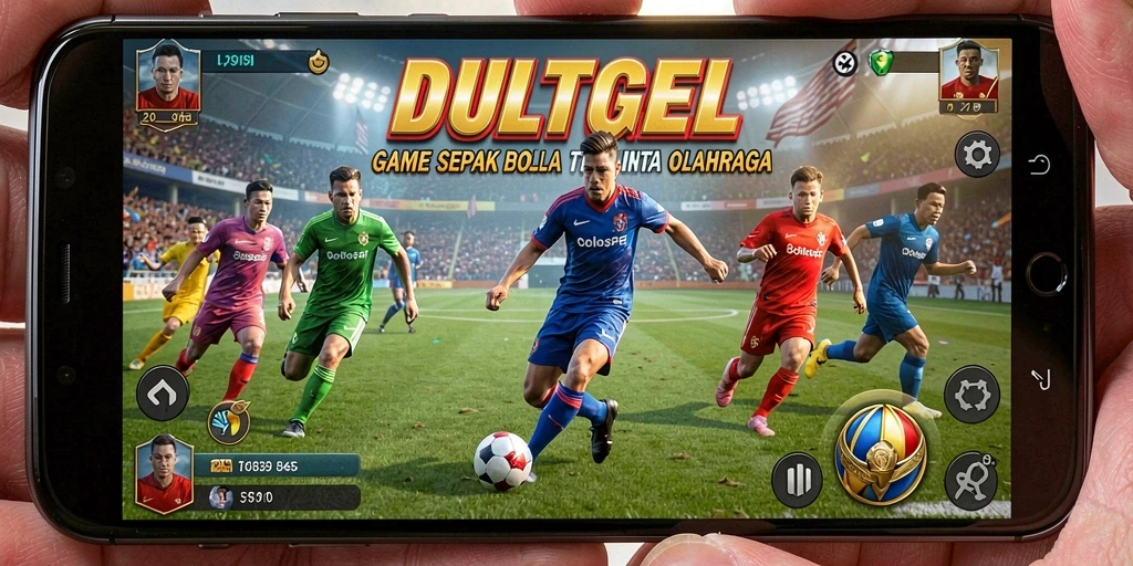 Tampilan seru gameplay DULTOGEL dengan pemain beraksi di lapangan.