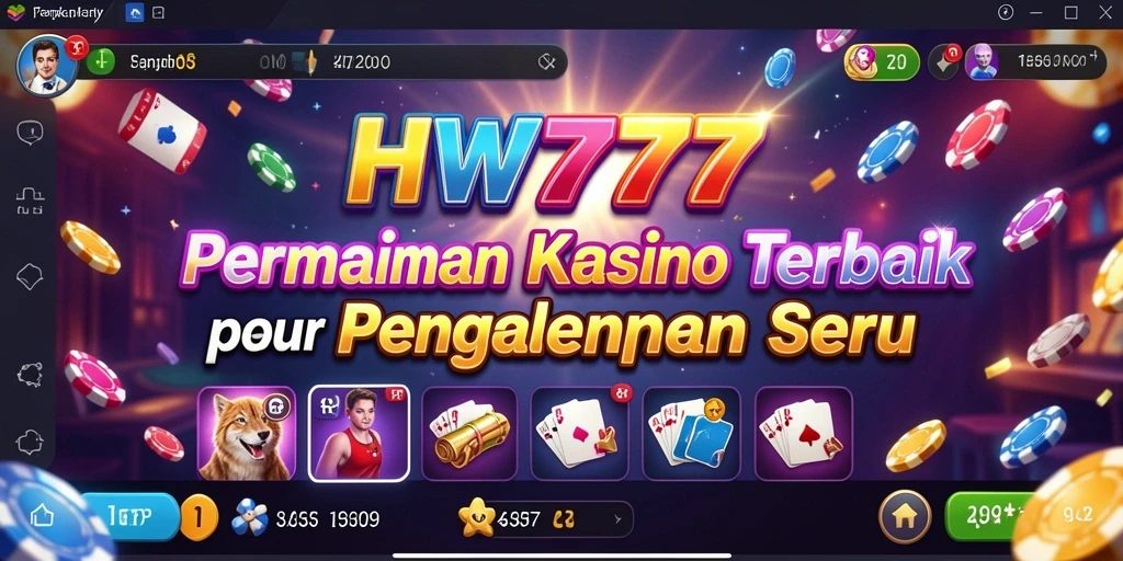 Tampilan gameplay Kasino yang memukau dari HW777.