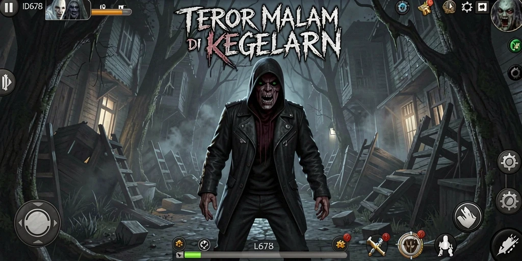 Screenshot gameplay yang menampilkan suasana Horror yang menegangkan.