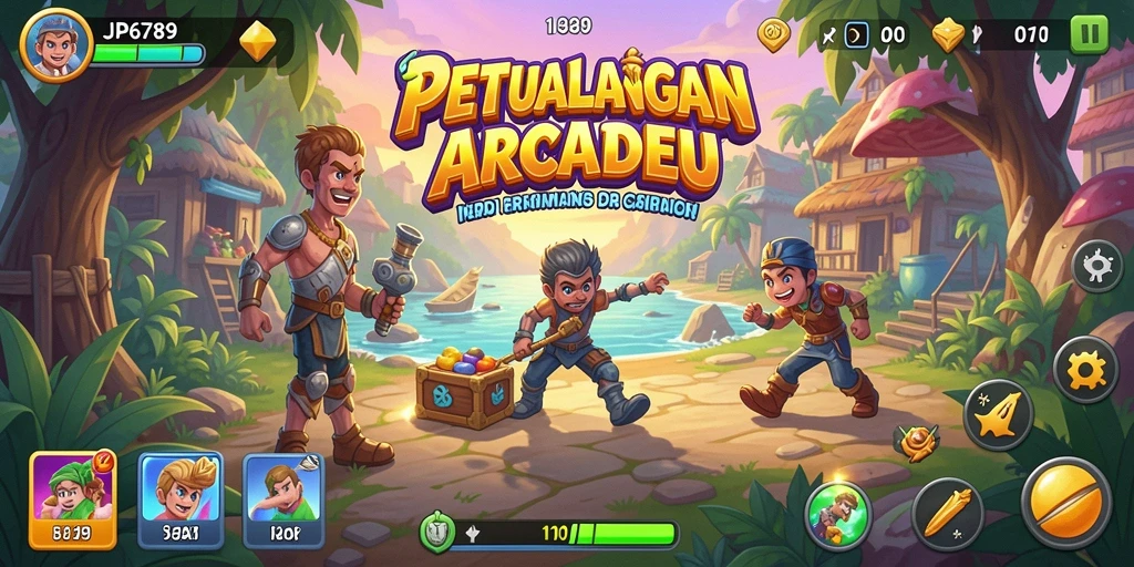 Tampilan gameplay seru di JP6789 dengan aksi Arcade yang mendebarkan.