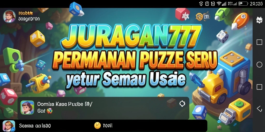 Tampilan menarik dari gameplay Puzzle JURAGAN77.