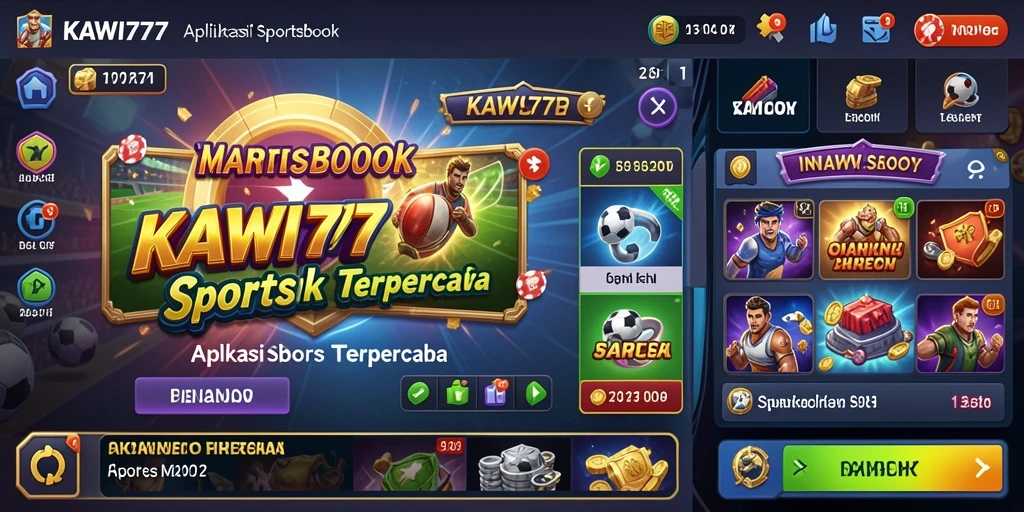 Tampilan gameplay menarik dari aplikasi Sportsbook KAWI777.