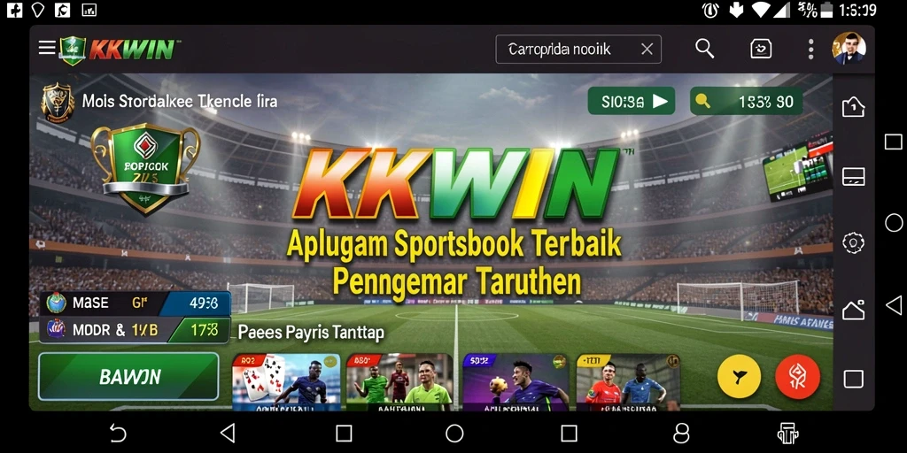 Tampilan menarik dari gameplay Sportsbook KKWIN yang mendebarkan.