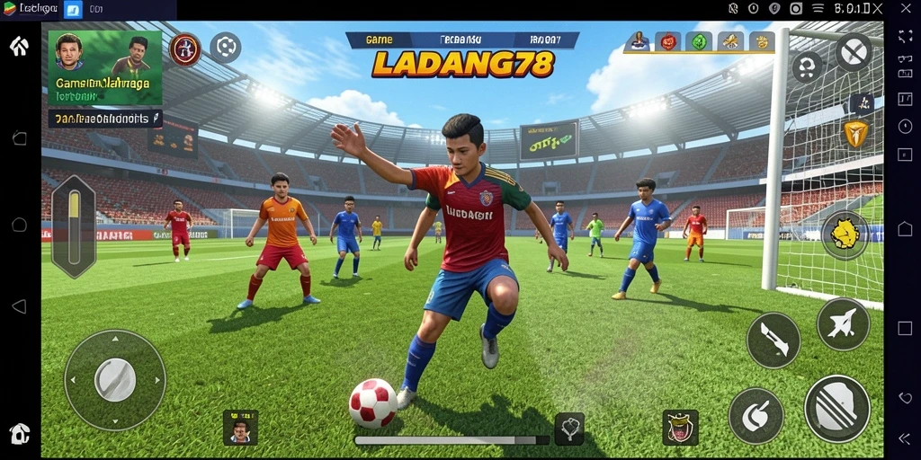Tampilan gameplay seru dari LADANG78 dalam aksi olahraga.