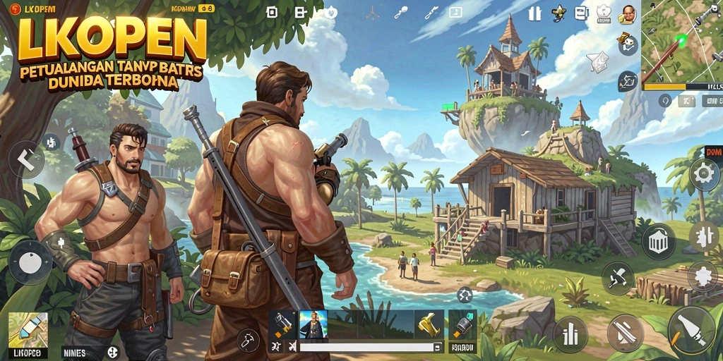 Tampilan gameplay Open World yang menakjubkan di LKOPEN.
