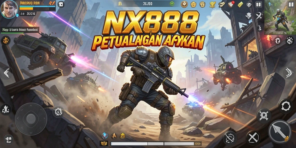 Tampilan seru gameplay NX888 dengan aksi mendebarkan di setiap tingkat.