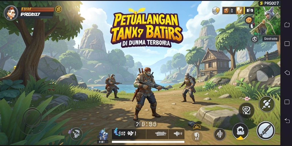 Tampilan menarik dari gameplay PRG007 dalam dunia terbuka.