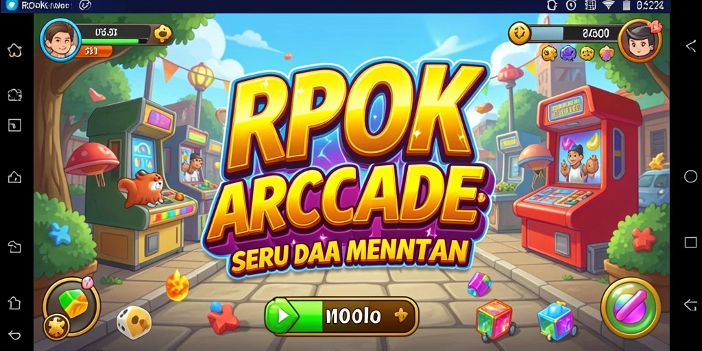Screenshot gameplay RPOK yang penuh warna dan seru.