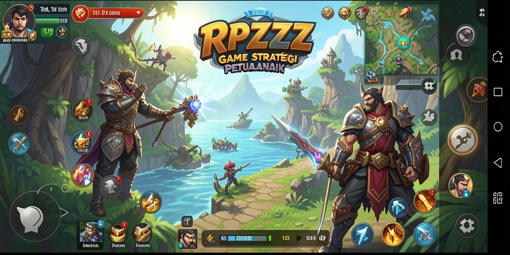 Tangkapan layar gameplay RPZZZ yang menampilkan strategi dan petualangan.
