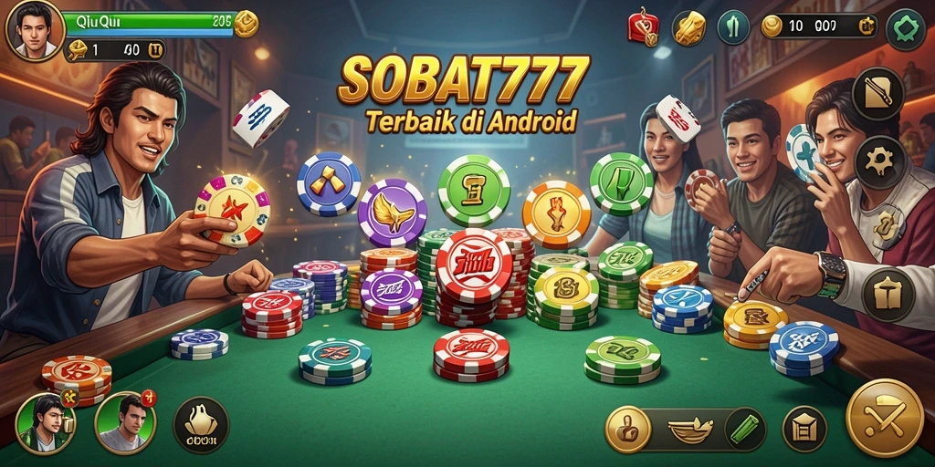 Gambaran gameplay seru QiuQiu di SOBAT777.