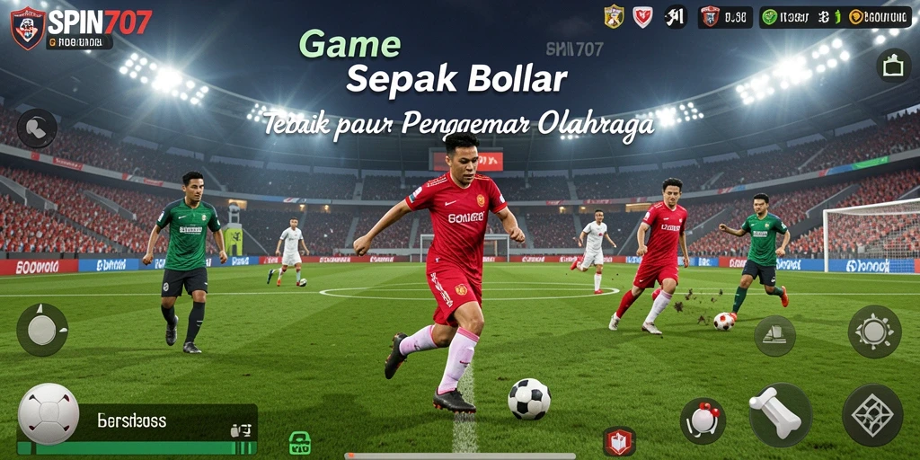 Tampilan gameplay menarik dari SPIN707 dengan aksi sepak bola yang mendebarkan.