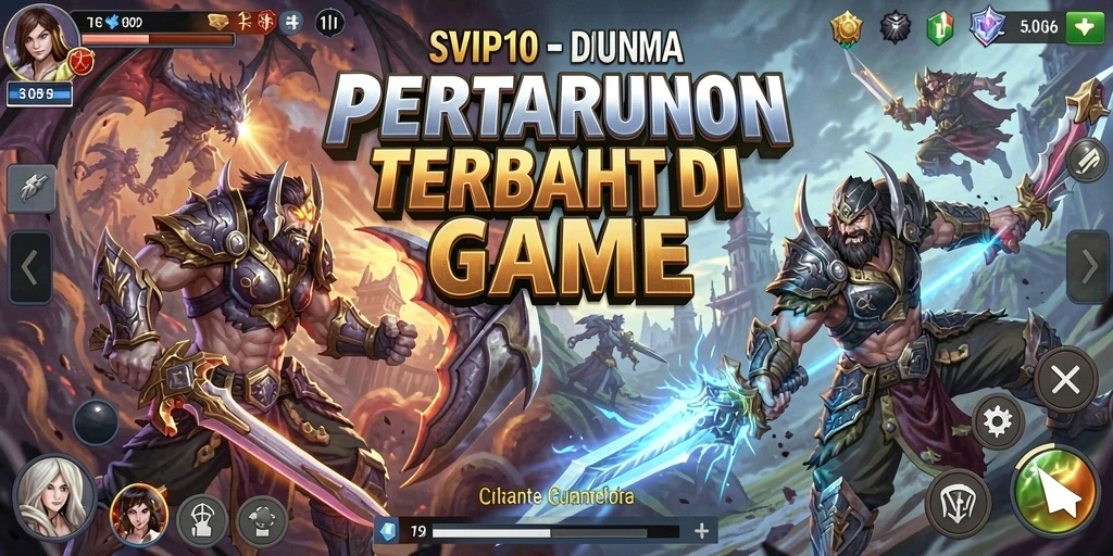 Tangkapan layar gameplay SVIP10 yang menunjukkan pertarungan seru antara karakter.